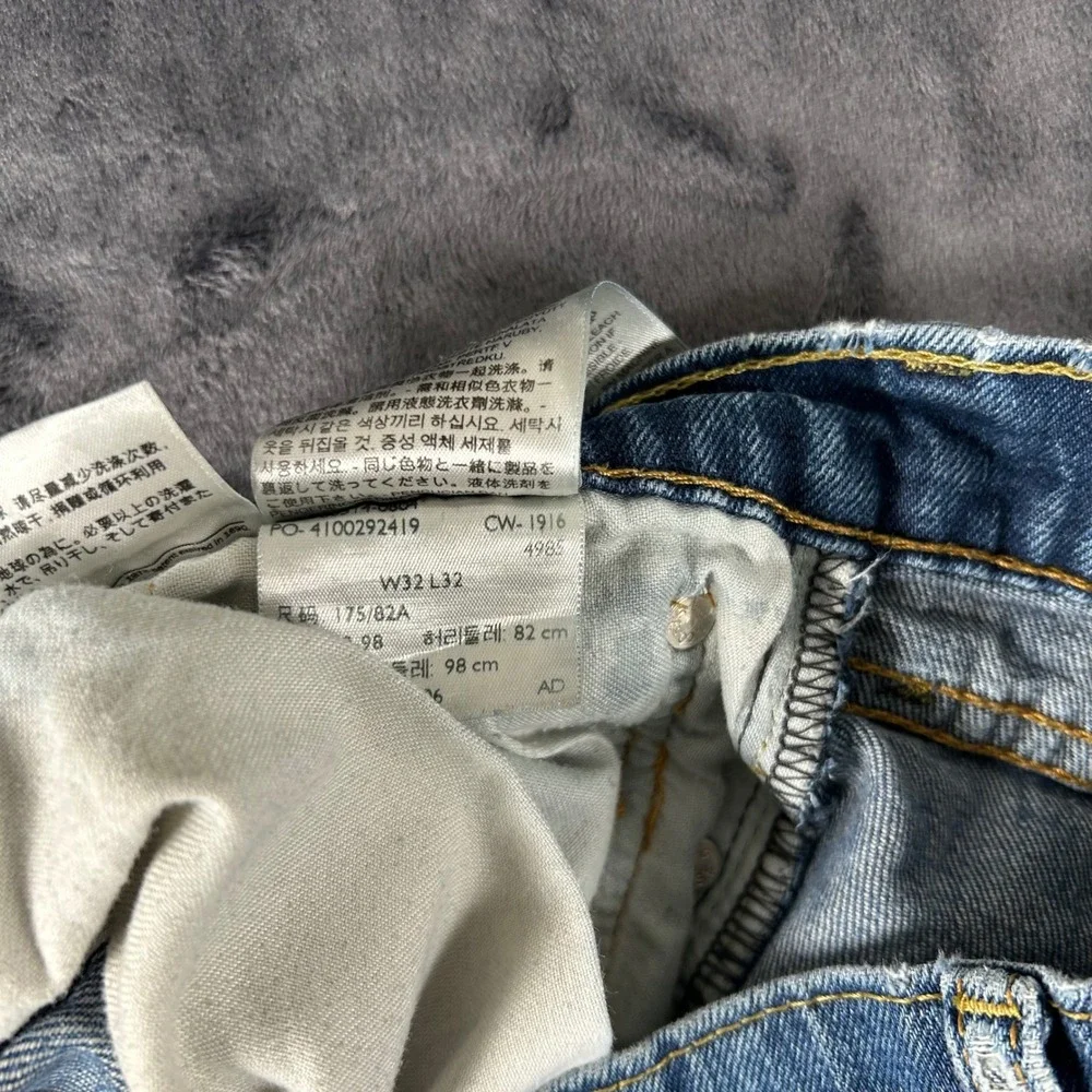 Levi's 511 Slim Fit Jeans Mens W32 L32 Blue Denim Medium Wash